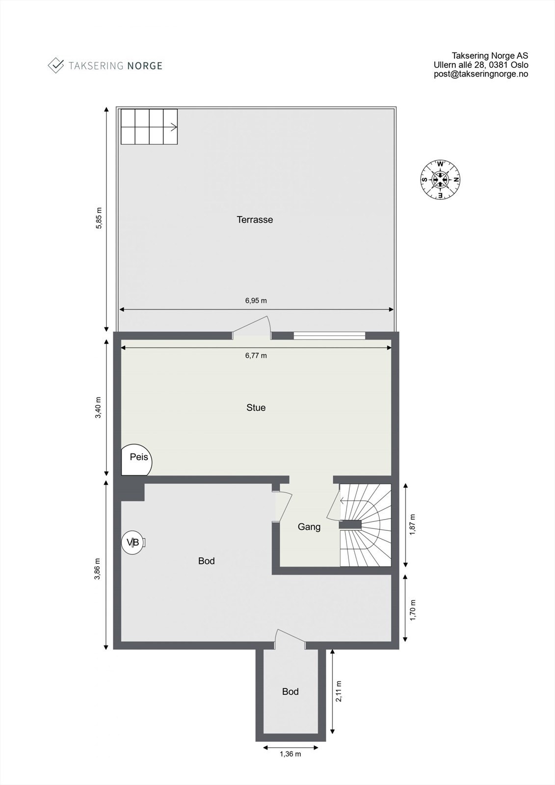 Plantegning for underetasjen. Galleribilde