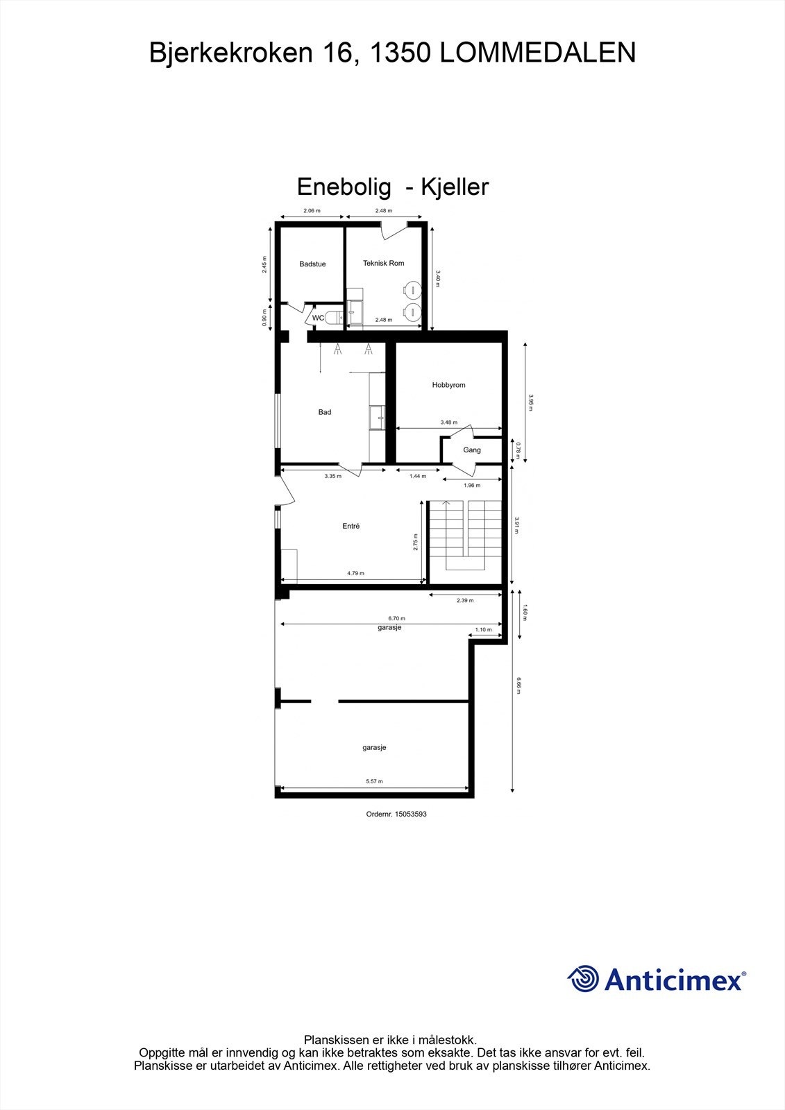 Plantegning kjeller Galleribilde
