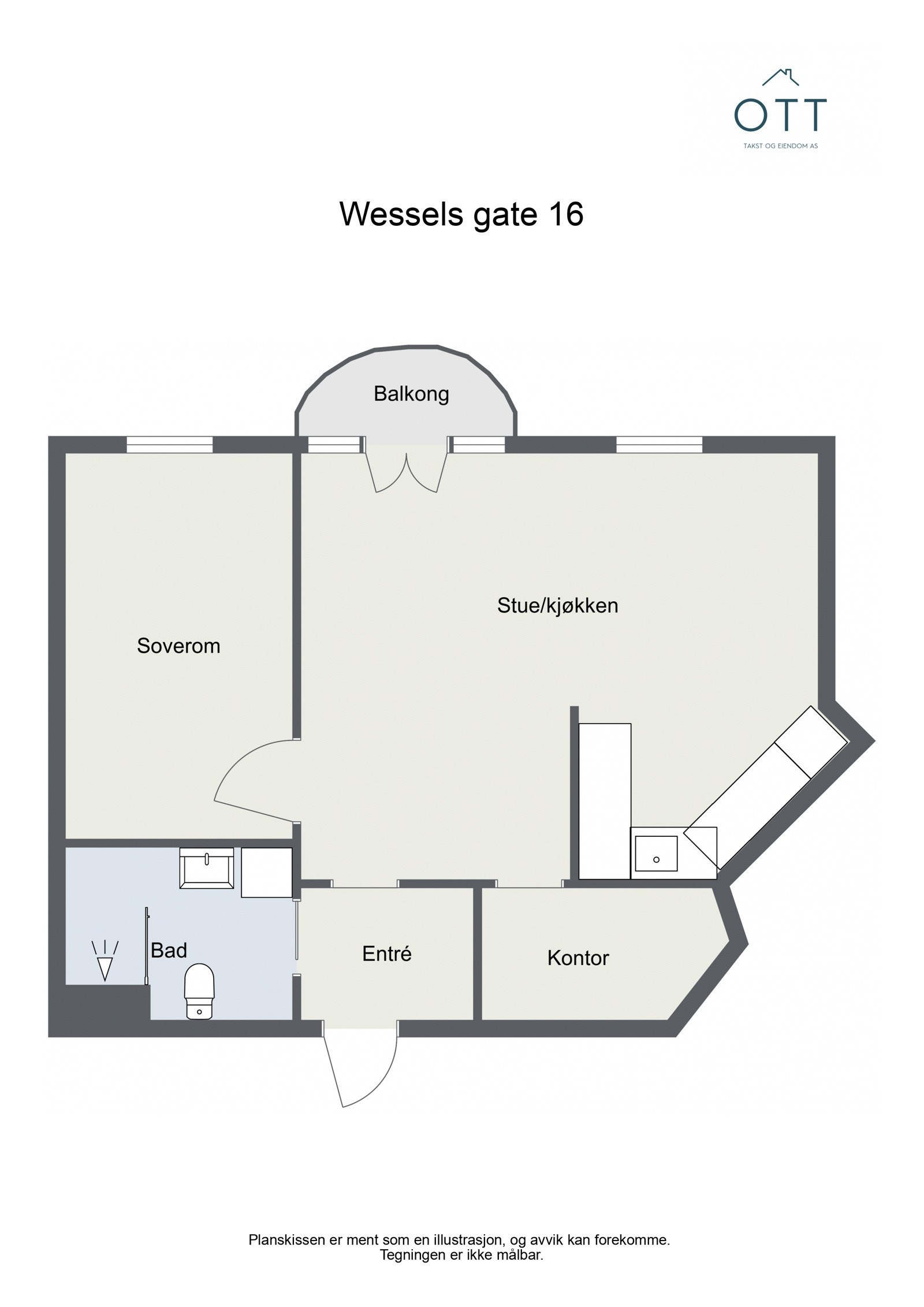 Planskisse Galleribilde