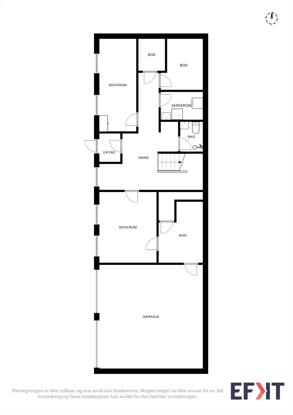 Plantegning u-etasje Galleribilde