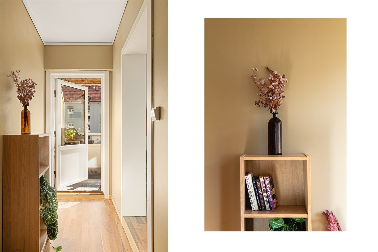 Fra kontoret er det direkte utgang til altanen. Galleribilde