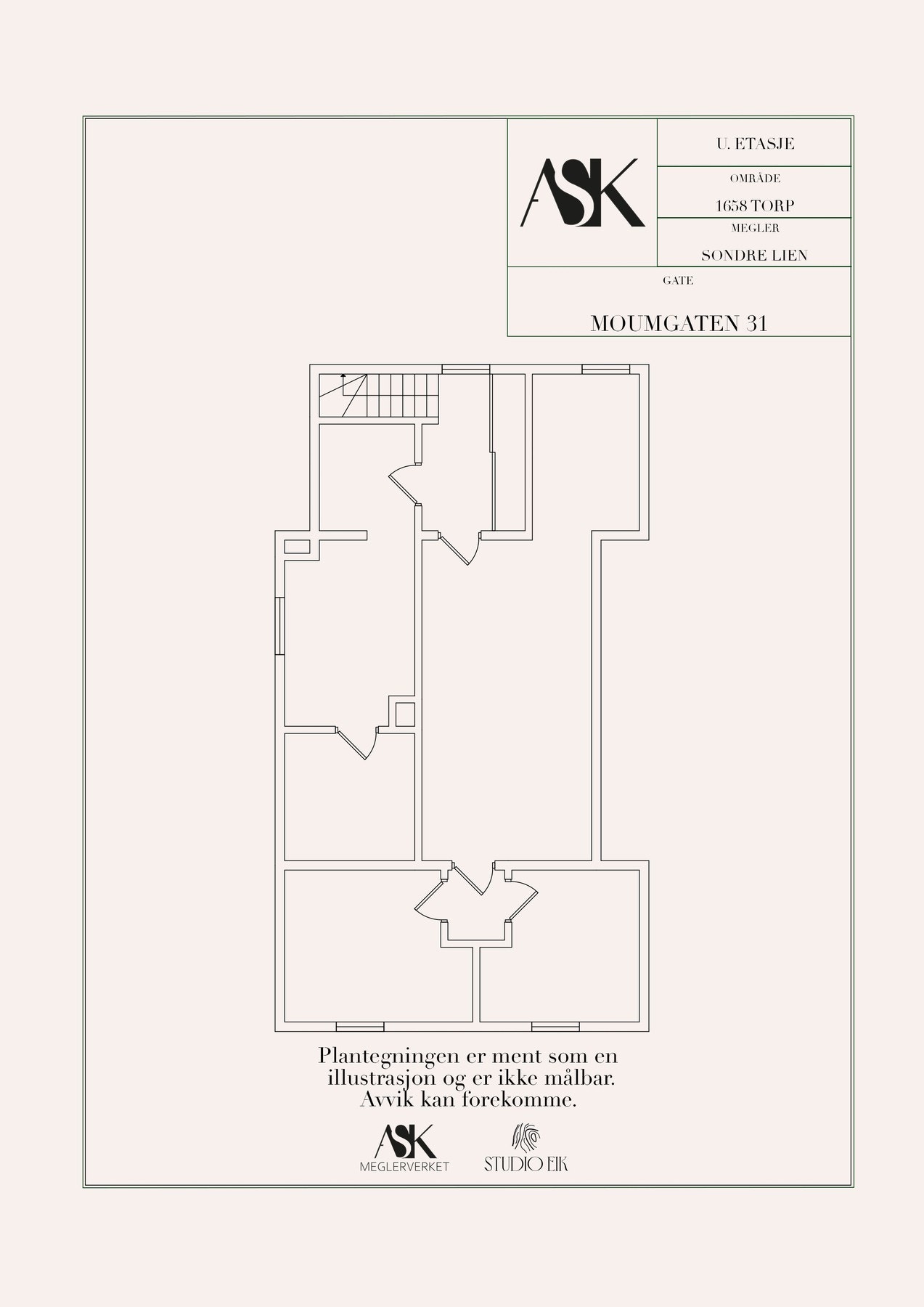 Plantegning underetasje Galleribilde