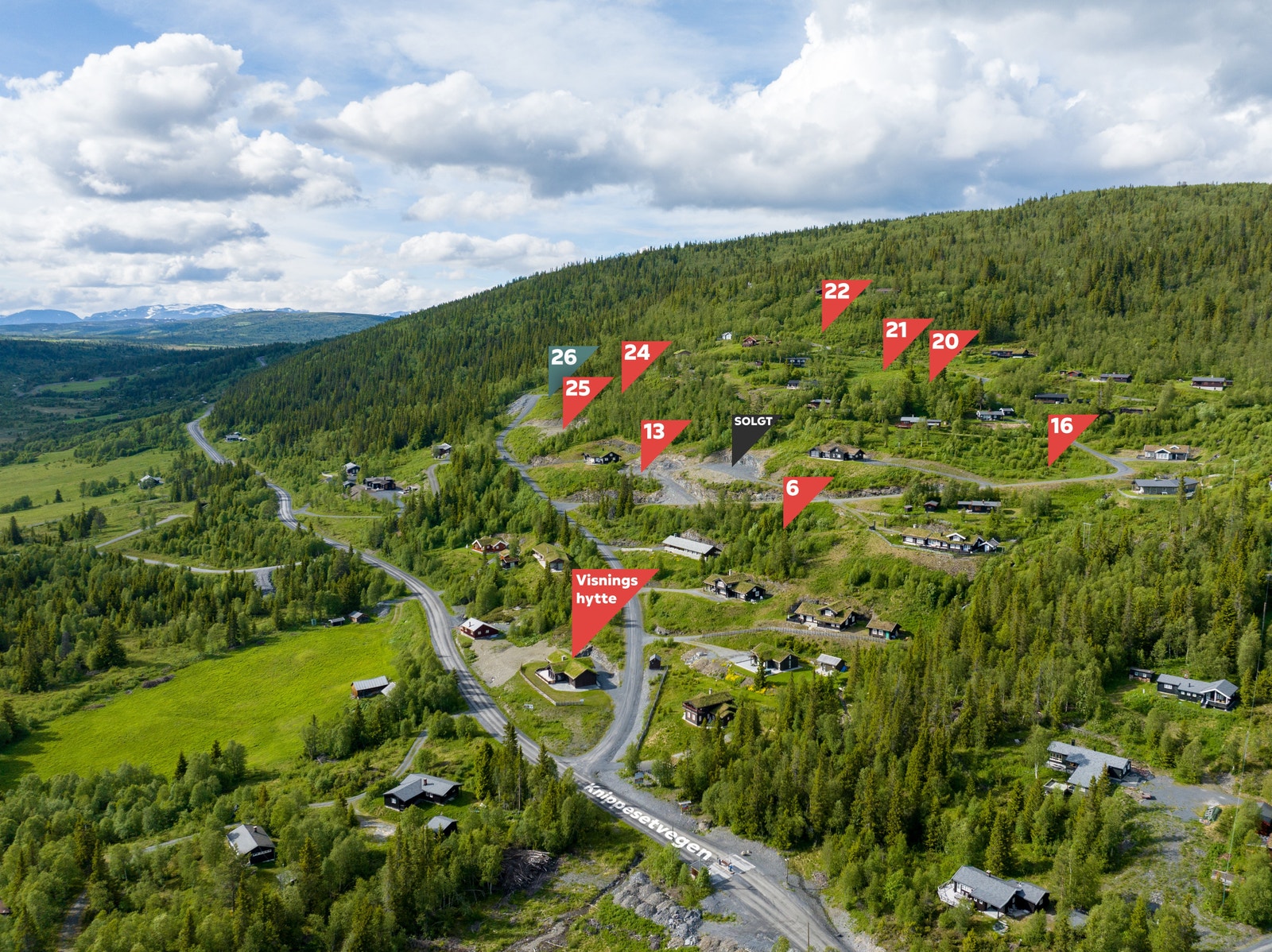 Oversiktsbilde Pålset tomtefelt Galleribilde