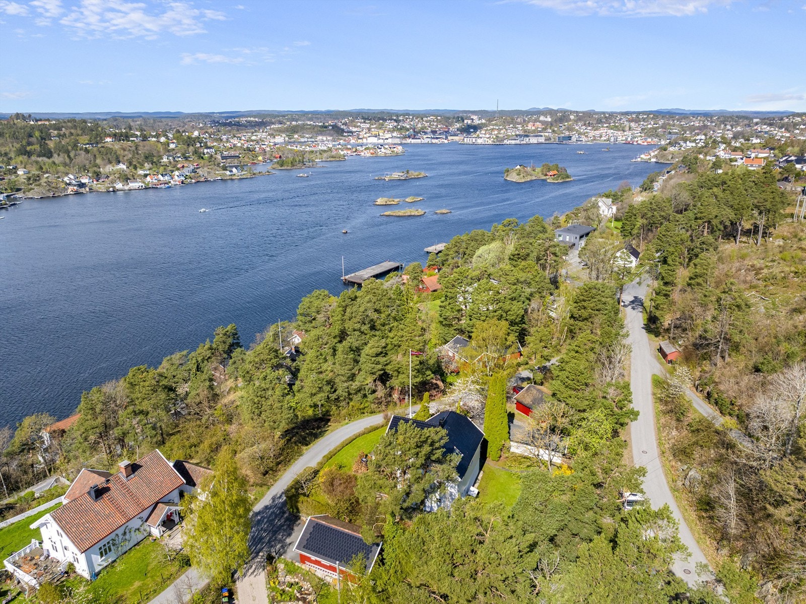 Bilde tatt med utsikt mot Arendal Galleribilde