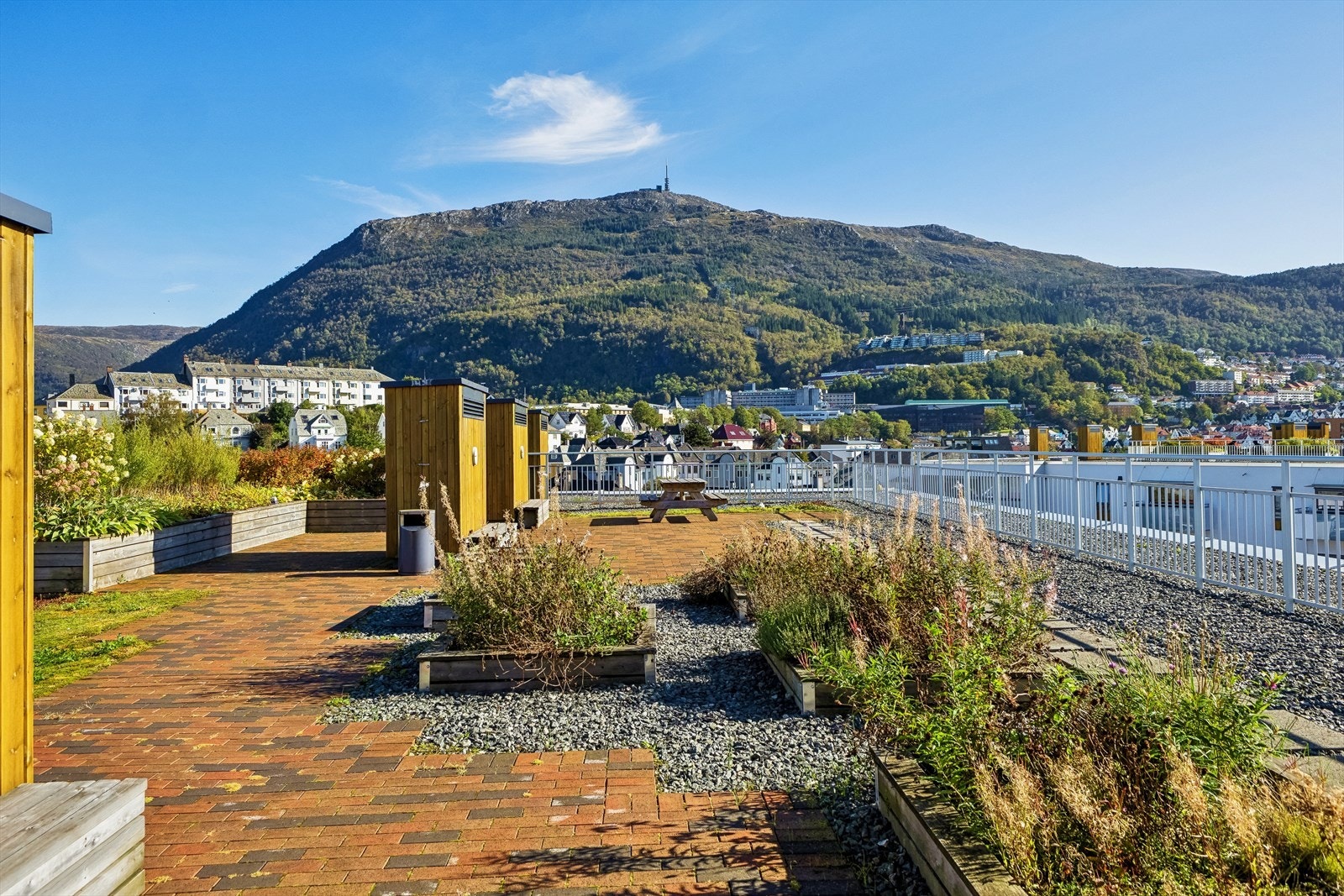 Felles takterrasse med flott utsikt - perfekt for avslapning og solfylte dager. Galleribilde