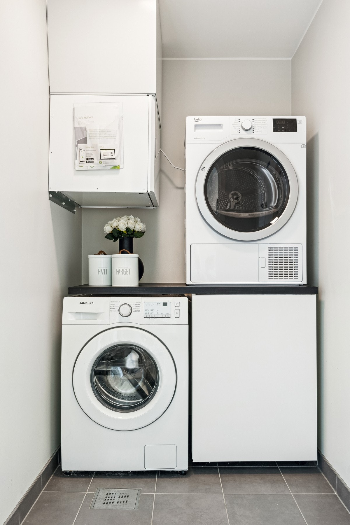 Praktisk separat vaskerom. Galleribilde