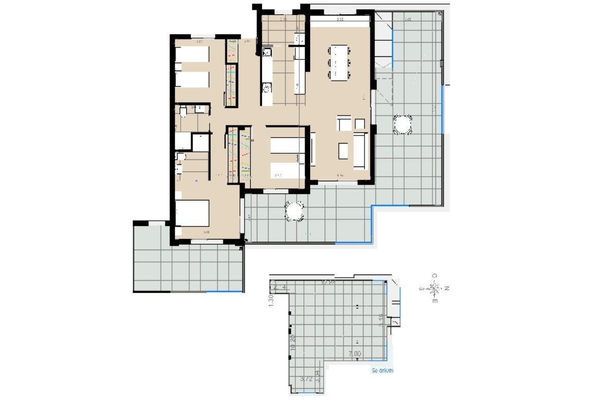 Plan Penthouse Galleribilde