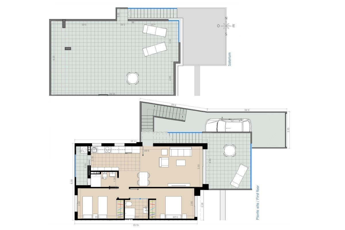 Plan Maisonette oppe Galleribilde