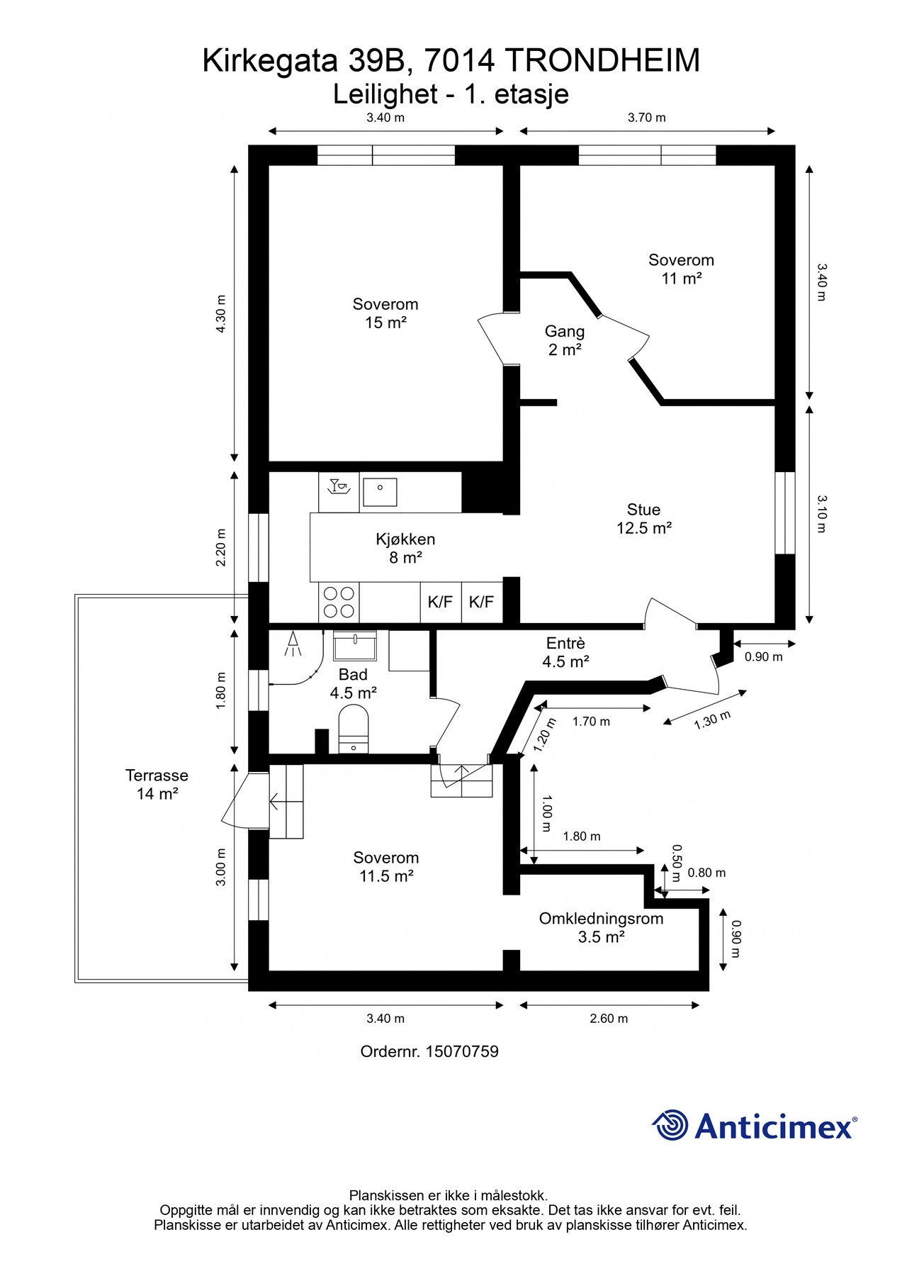 Planskisse 1.etasje. Galleribilde