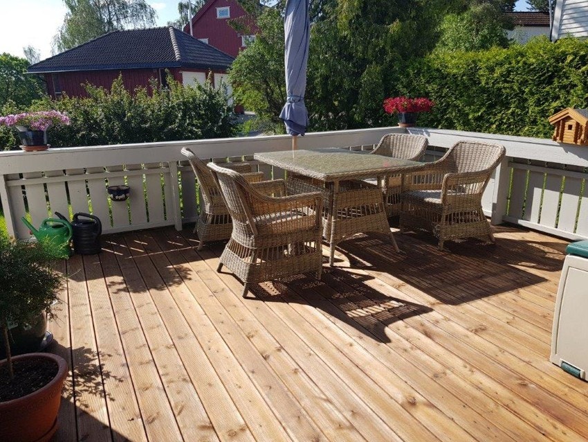 Selgers private bilder fra eiendommen på sommerstid. Galleribilde