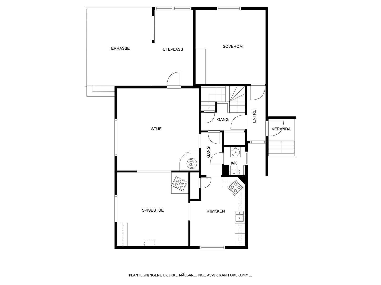 Plantegning for hovedplan. Galleribilde