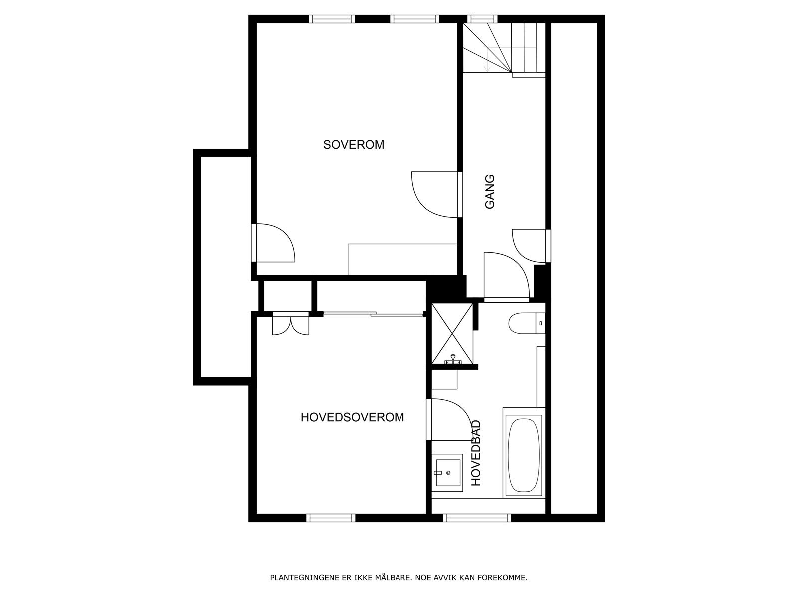 Plantegning for 2.etasje. Galleribilde