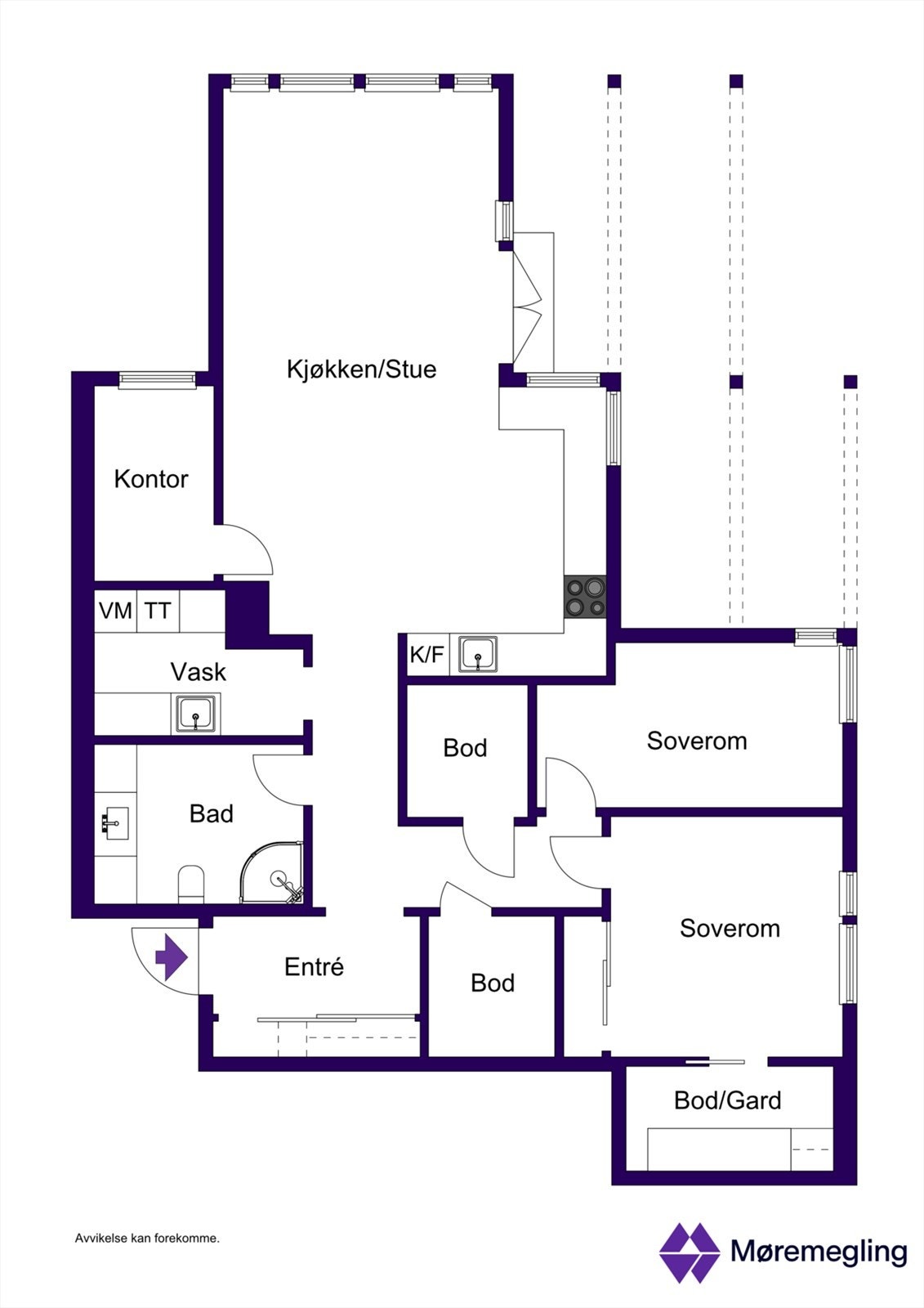 Plantegning 2D Galleribilde