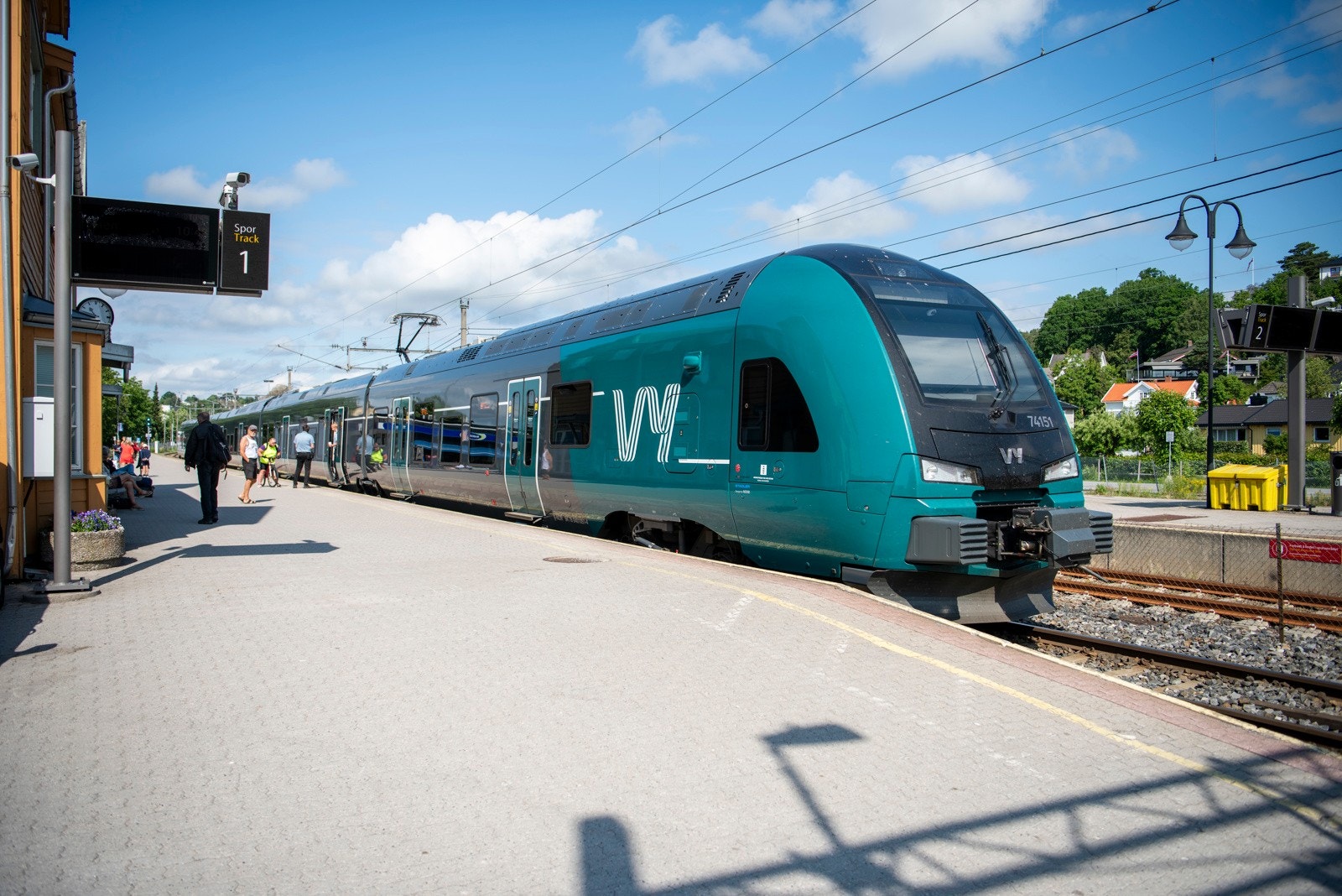 Sandefjord stasjon tar deg mot Oslo Galleribilde