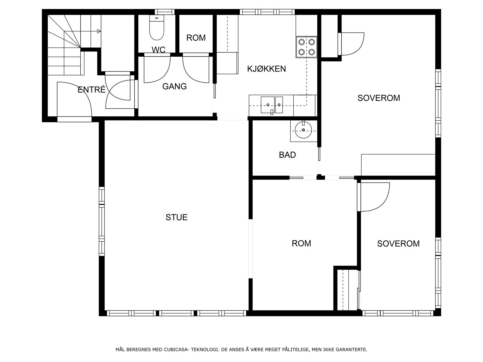 Plantegning 1.etasje Galleribilde