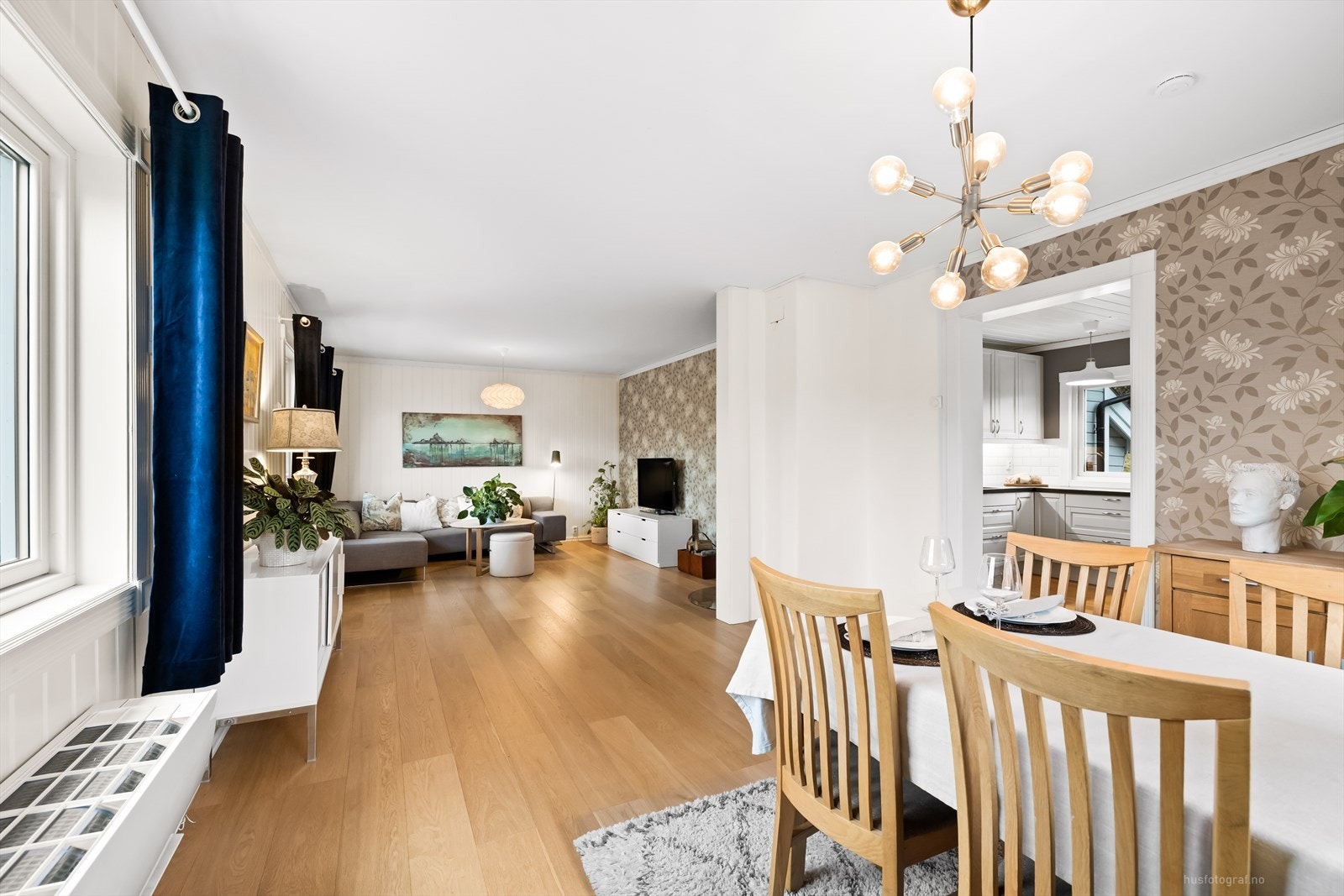 God planløsning med avgrenset kjøkken. Galleribilde