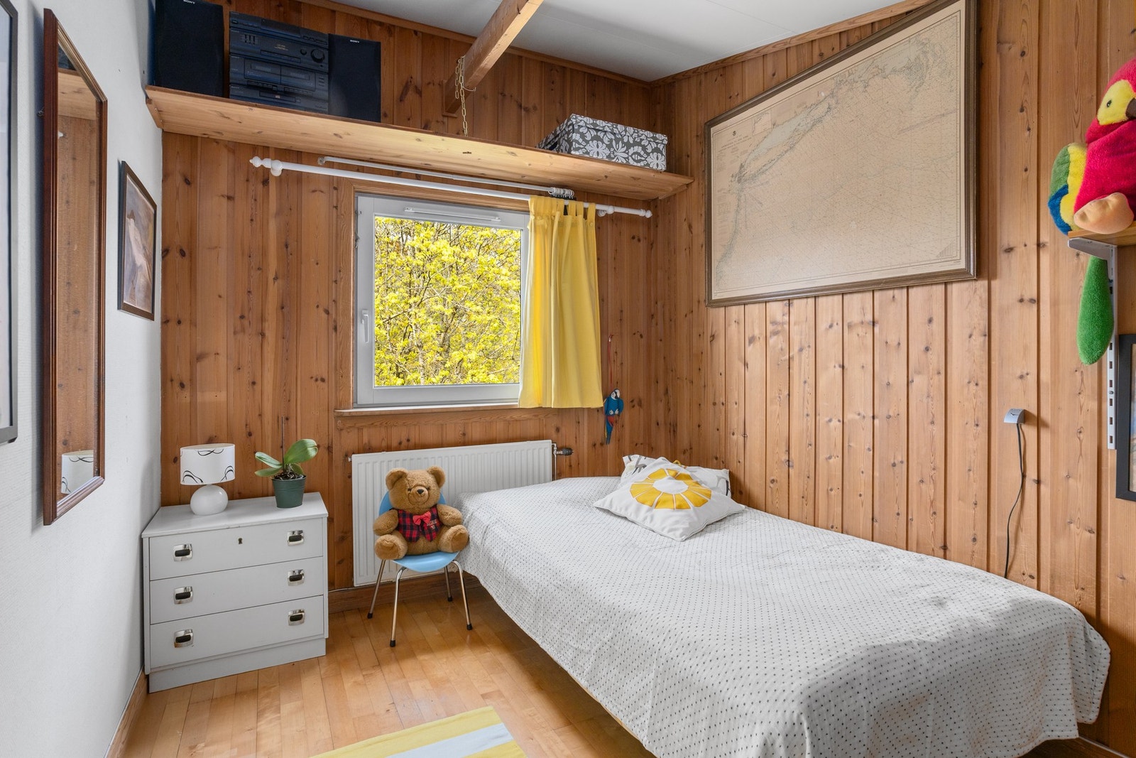 Soverom 5 er også på utbygget loft og vender mot Den Engelske Park. Galleribilde