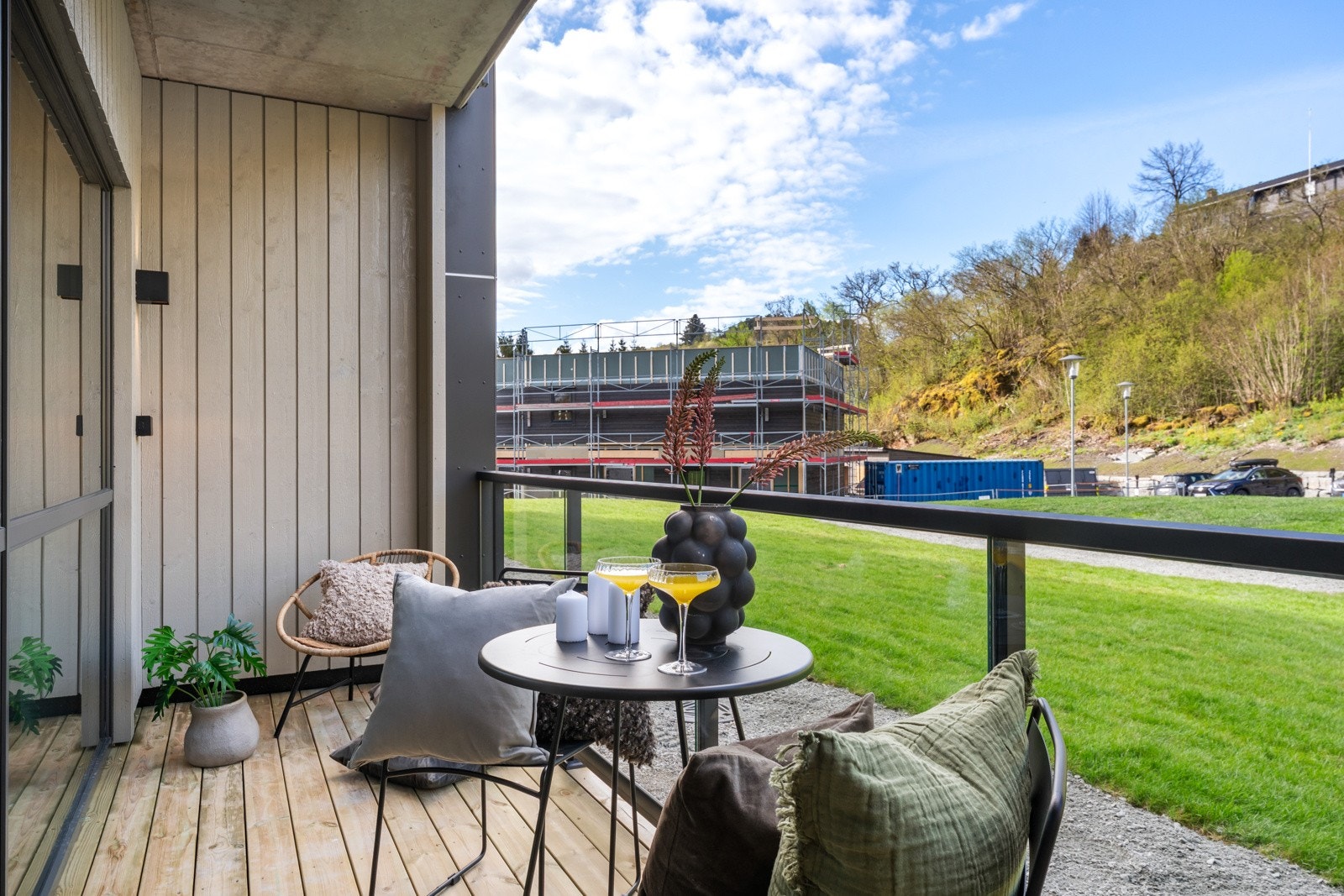 Idyllisk utsikt ut over de flotte fellesområdene Galleribilde