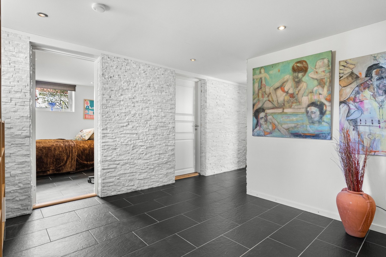 Underetasjen ble bygget ut i 2011. Galleribilde