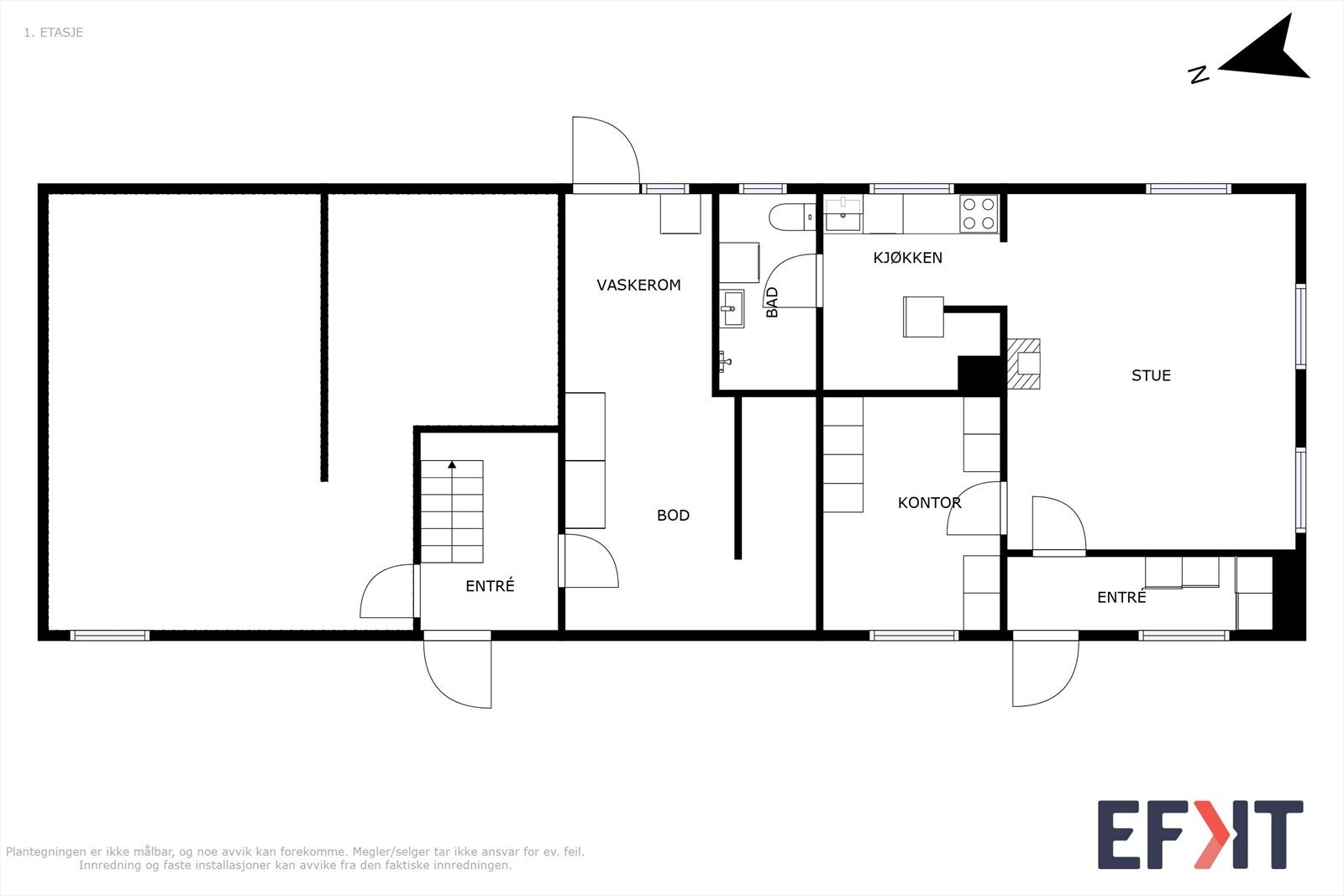 Planskisse underetasje Galleribilde