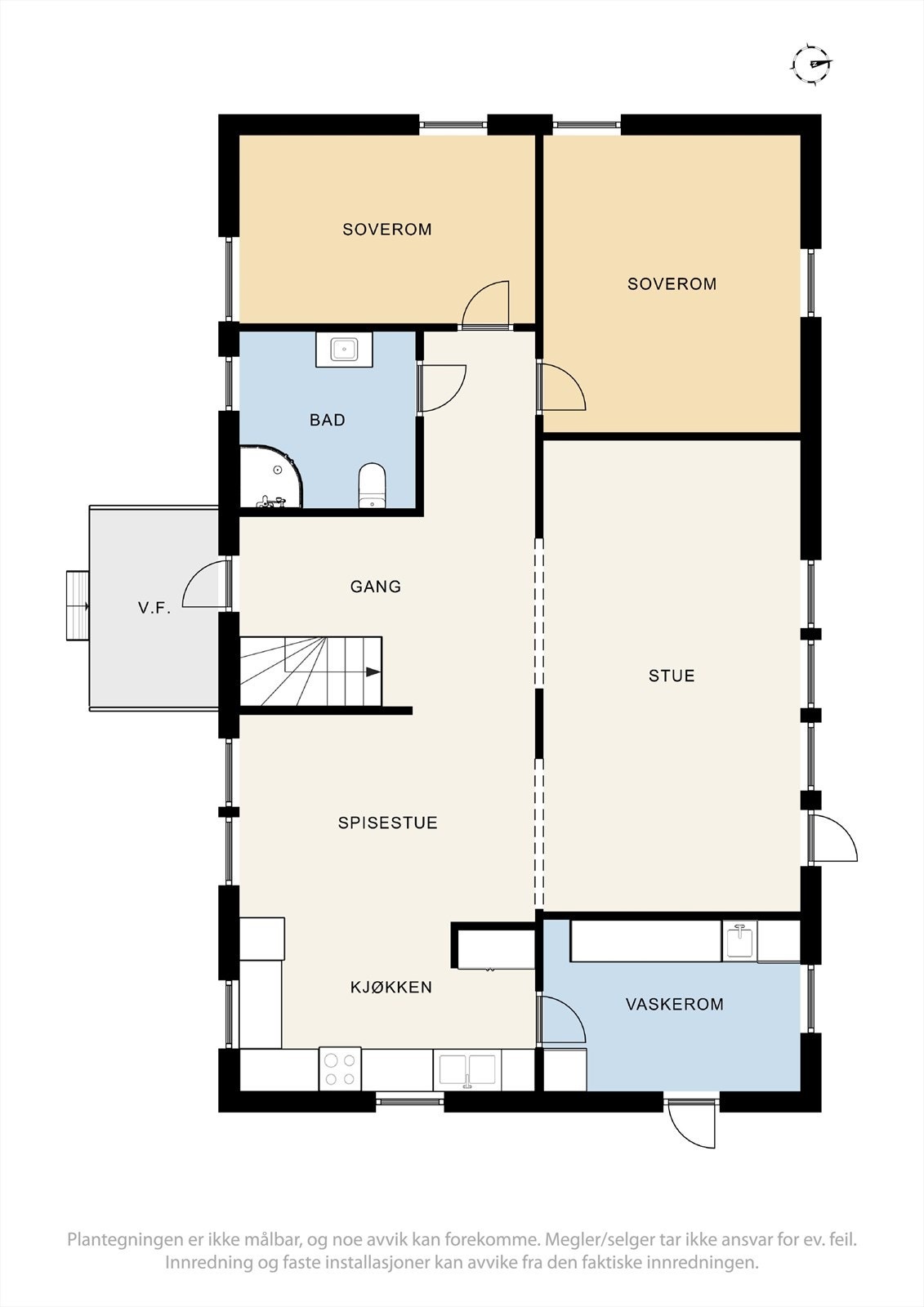 Plantegninger Østbyveien 24 B 1.etg Galleribilde