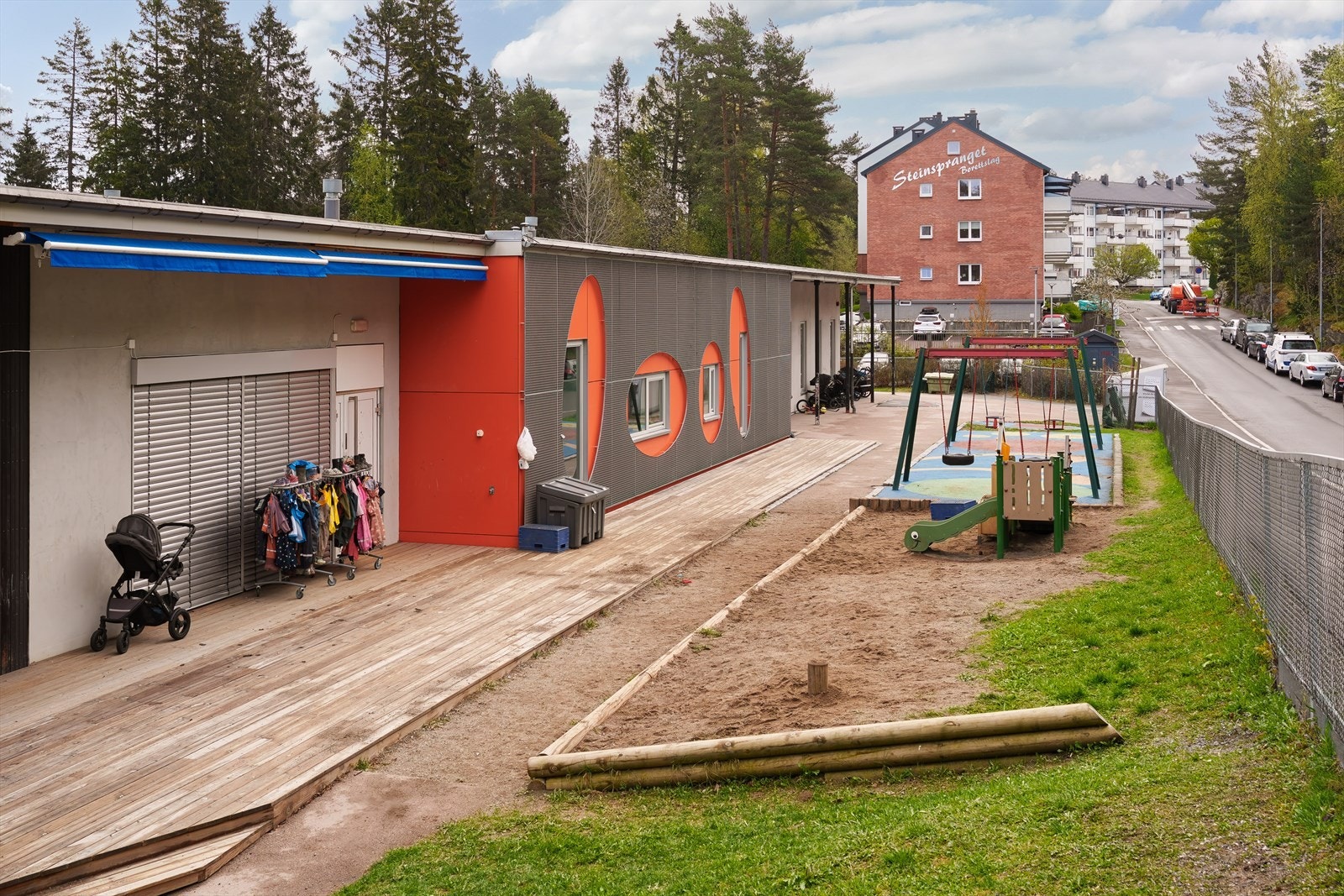 Steinspranget barnehage ligger få minutter unna boligen. Galleribilde