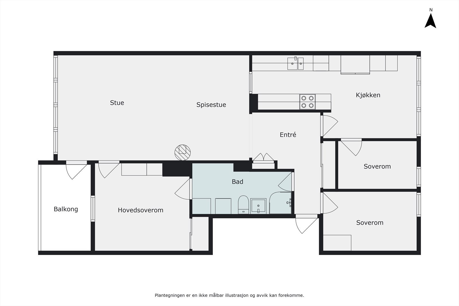 Plantegning Galleribilde