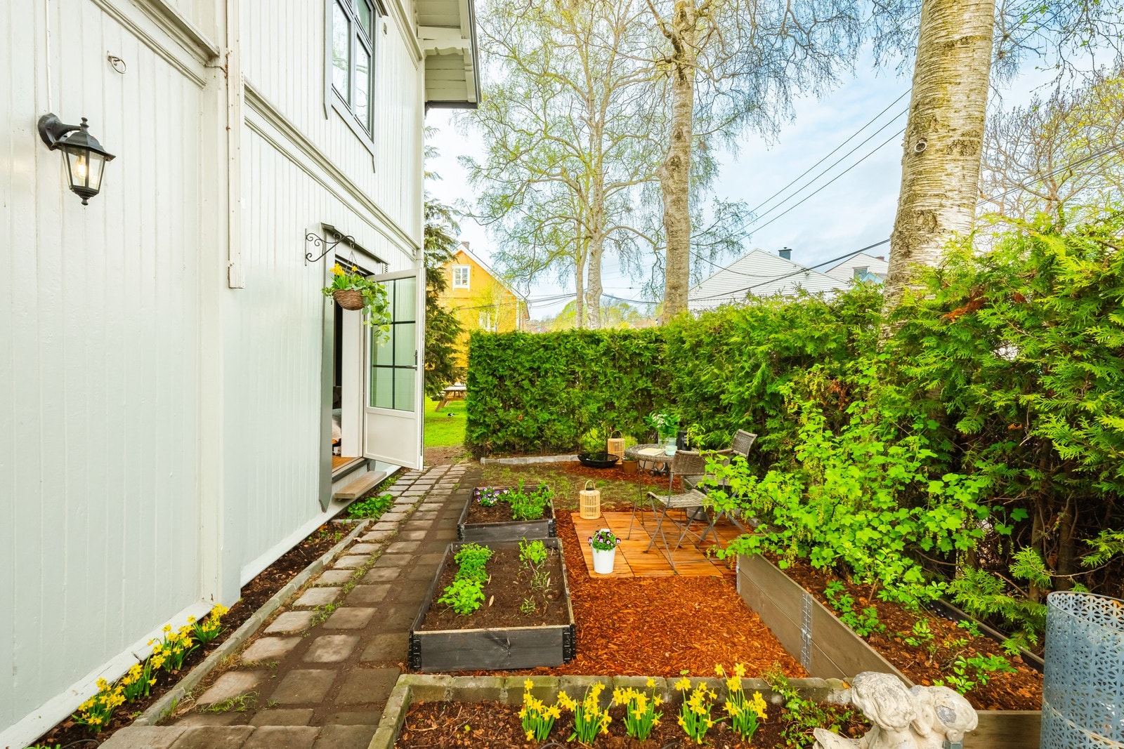 Dette er en flott mulighet for hageidyll midt i byen. Galleribilde