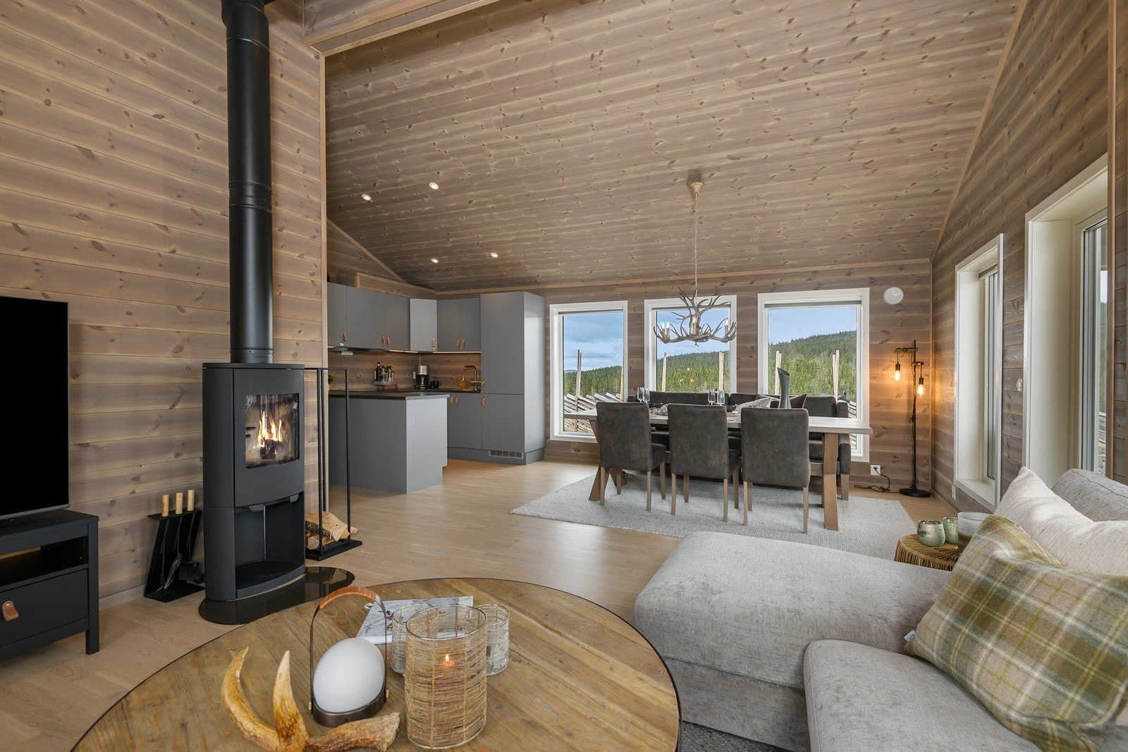 Oppholdsrommet kan enkelt inndeles i soner. Galleribilde