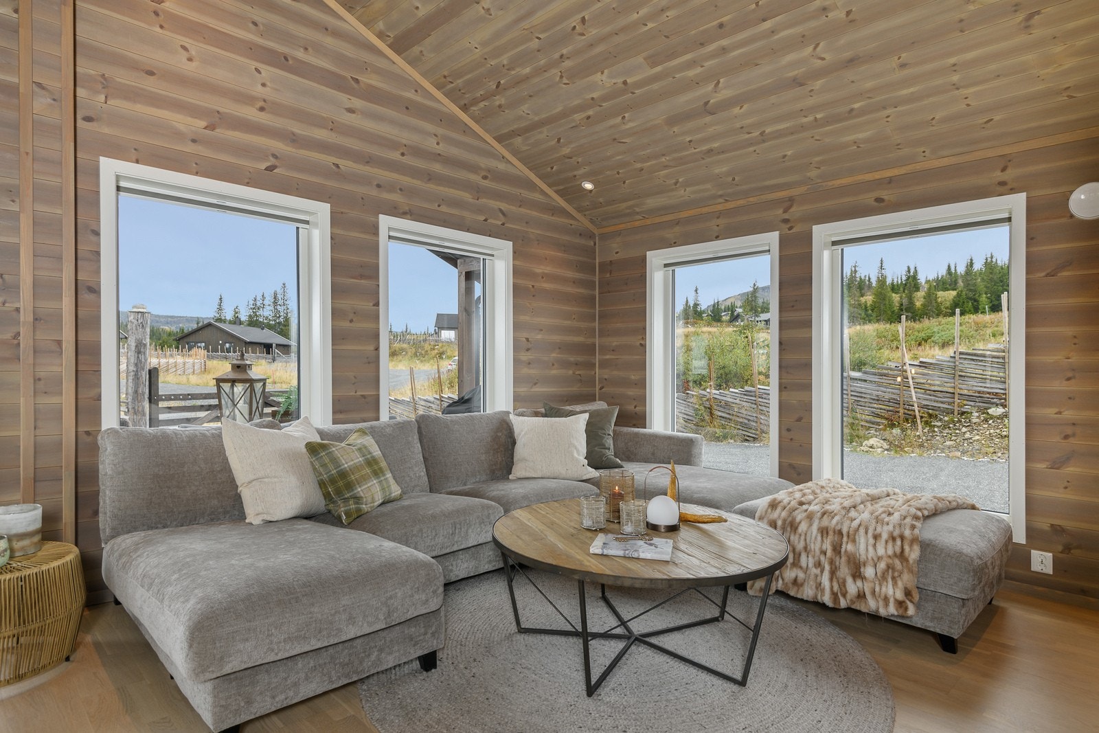 Vinduene gir også en flott utsikt mot vakker natur. Galleribilde