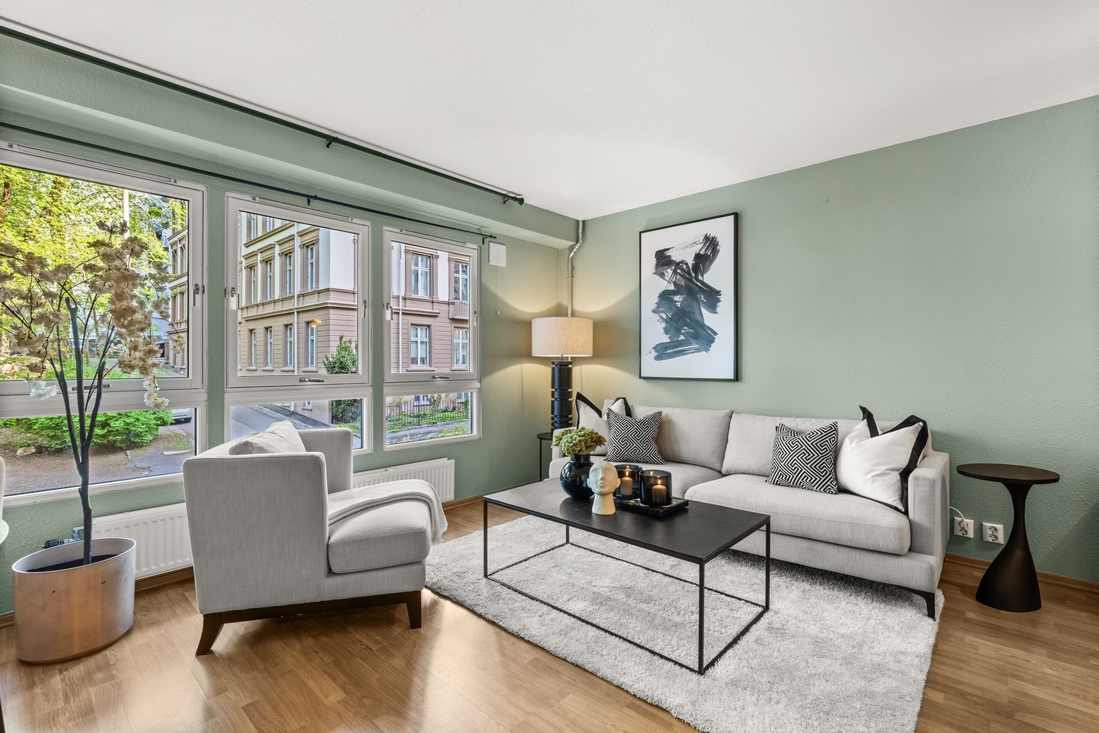 Dette er en lys og delikat 2-roms selveier. Galleribilde