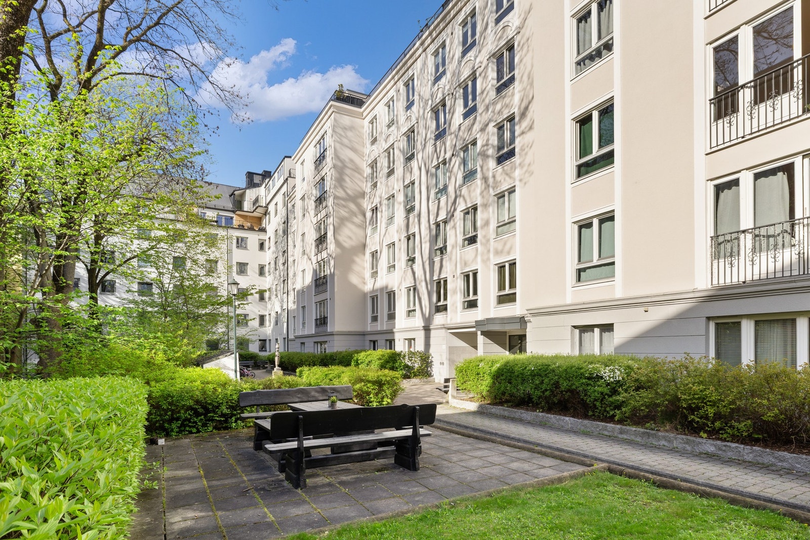 Det er flere sittegrupper til felles bruk for beboerne. Galleribilde