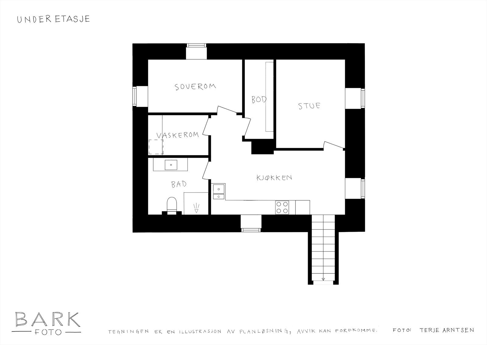 Planskisse - underetasje Galleribilde