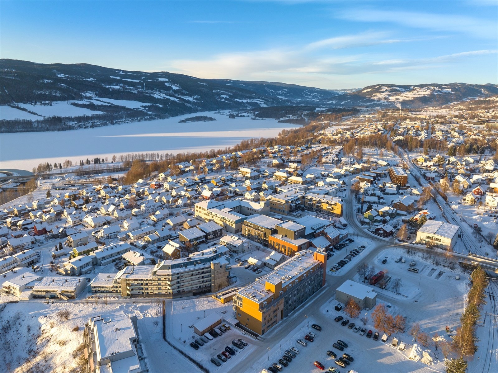 Dronefoto mot nord Galleribilde