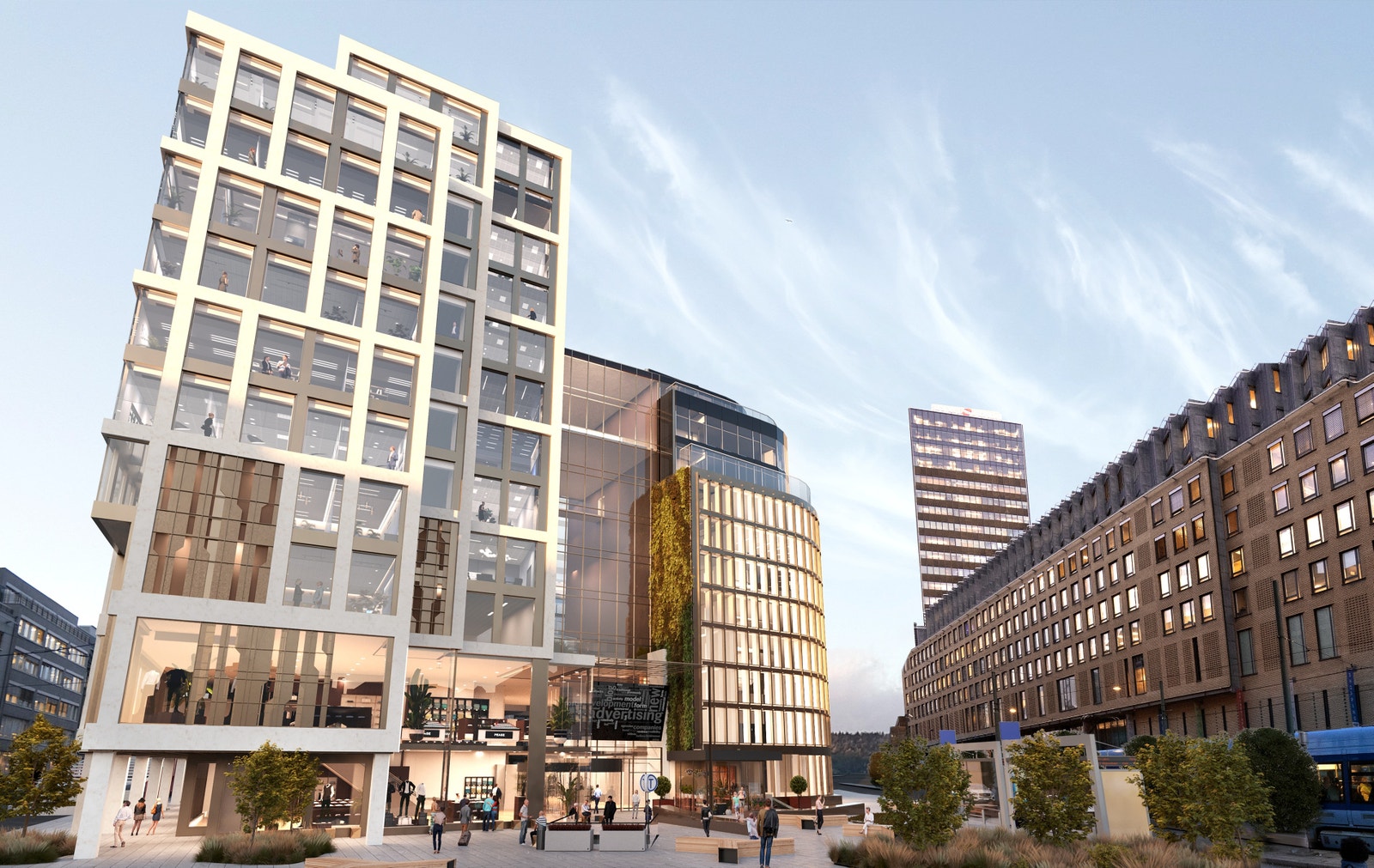 Under kontoretasjene finner du shopping-mekkaet Oslo City. Det kan vise seg å være svært praktisk når du har noen ærender som må løses. Galleribilde