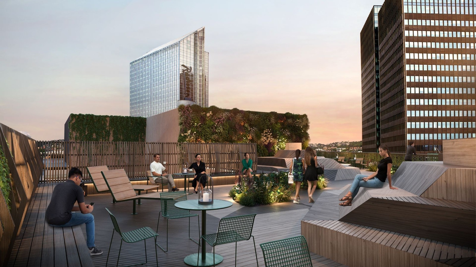 Oslos mest sentrale takterrasse Galleribilde