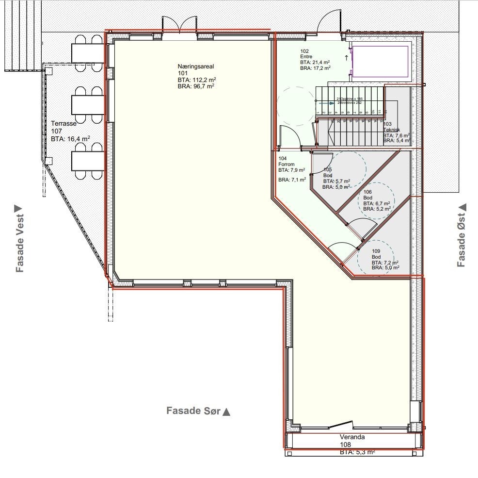 Plantegning Galleribilde