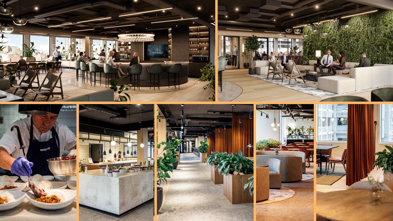 Stenersgata 1 har en lekker og innbydende kantine som serverer fantastisk mat - hver dag. Galleribilde