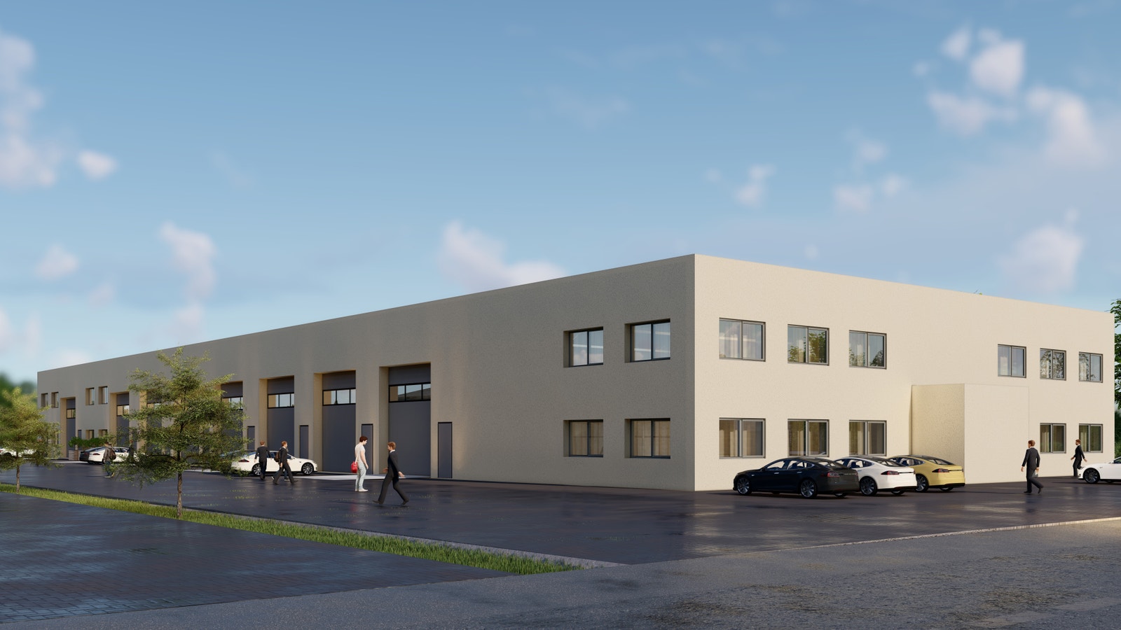 Fleksibelt solid bygg i betong som tilpasses leietaker. Galleribilde