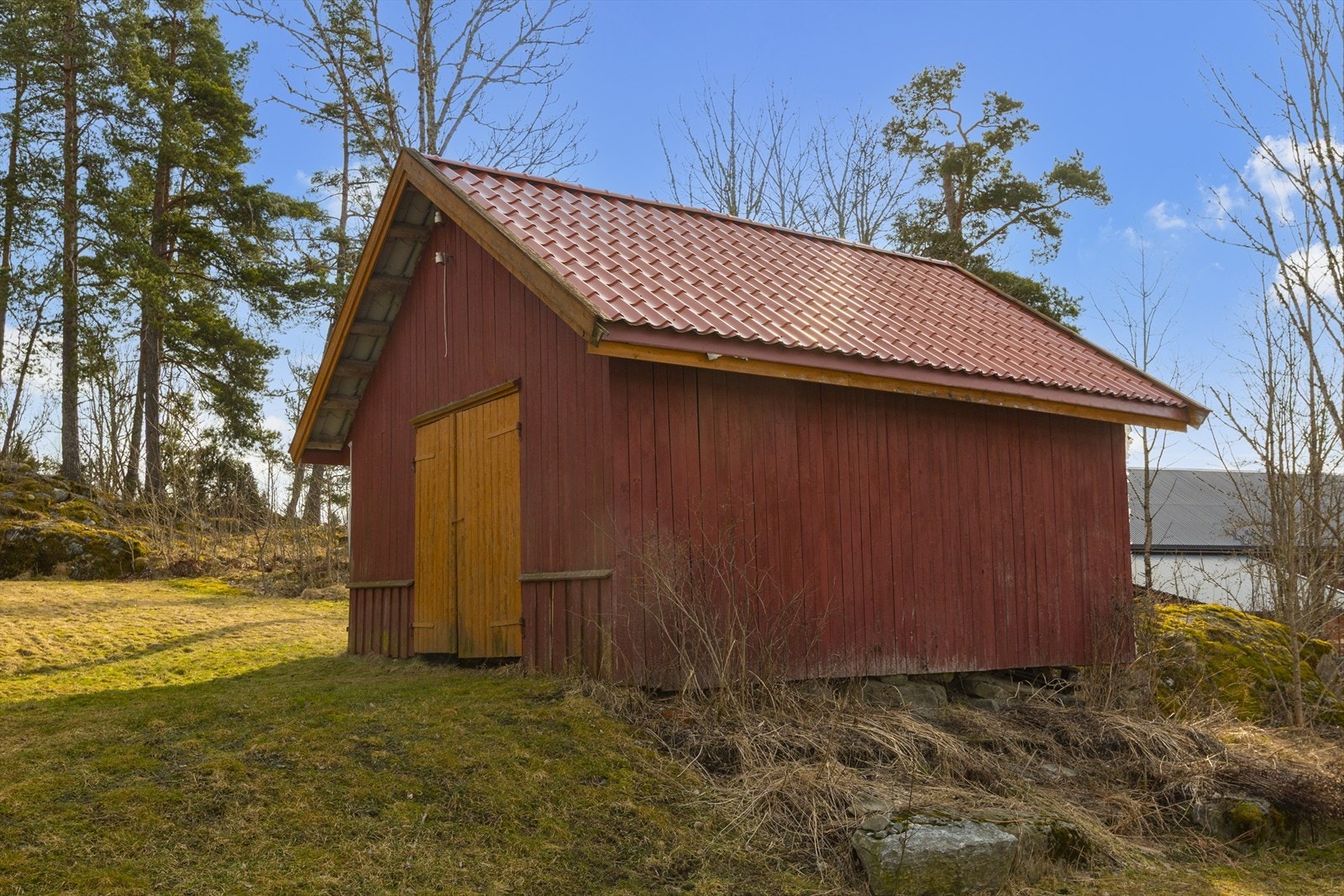 Vedskjul fra ca. 1910. Galleribilde