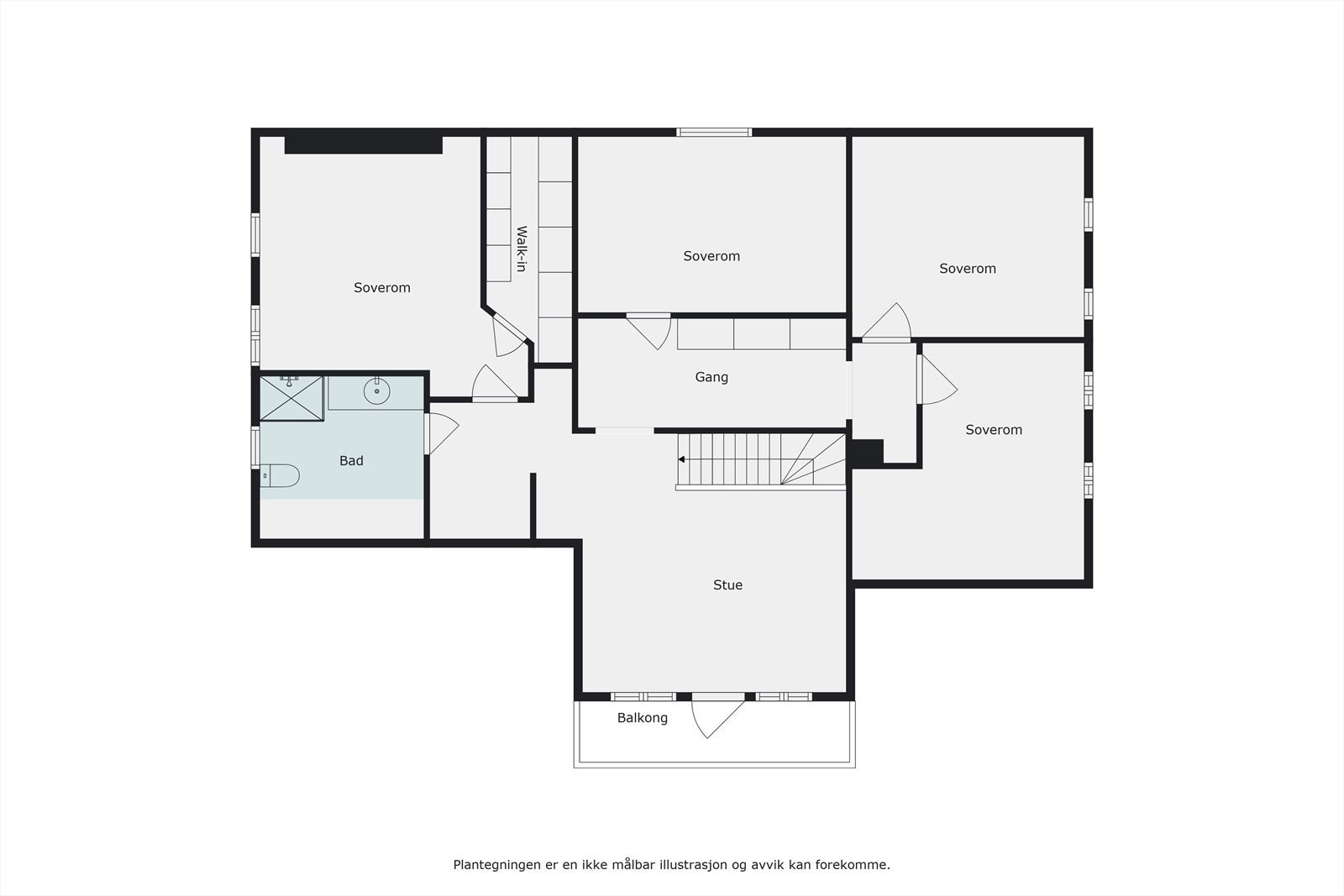 Plantegning andre etasje Galleribilde