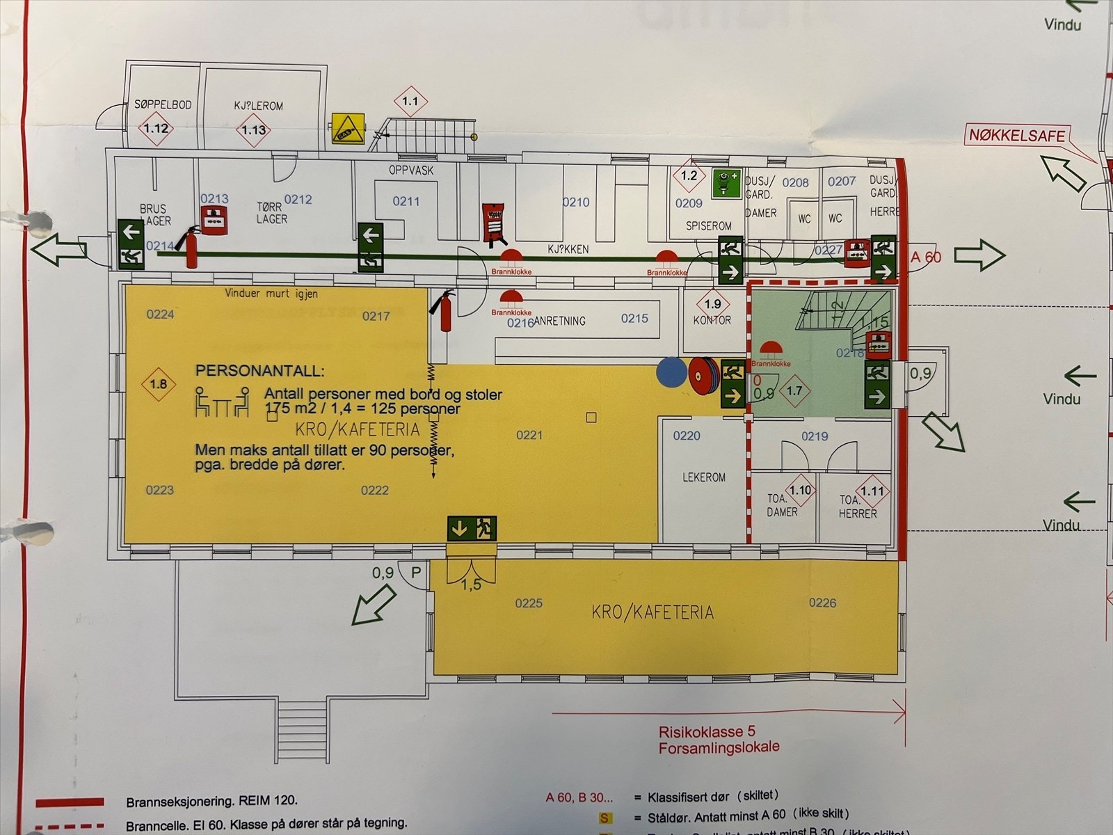 Grimstad Vertshus plan 1 - cafe Galleribilde
