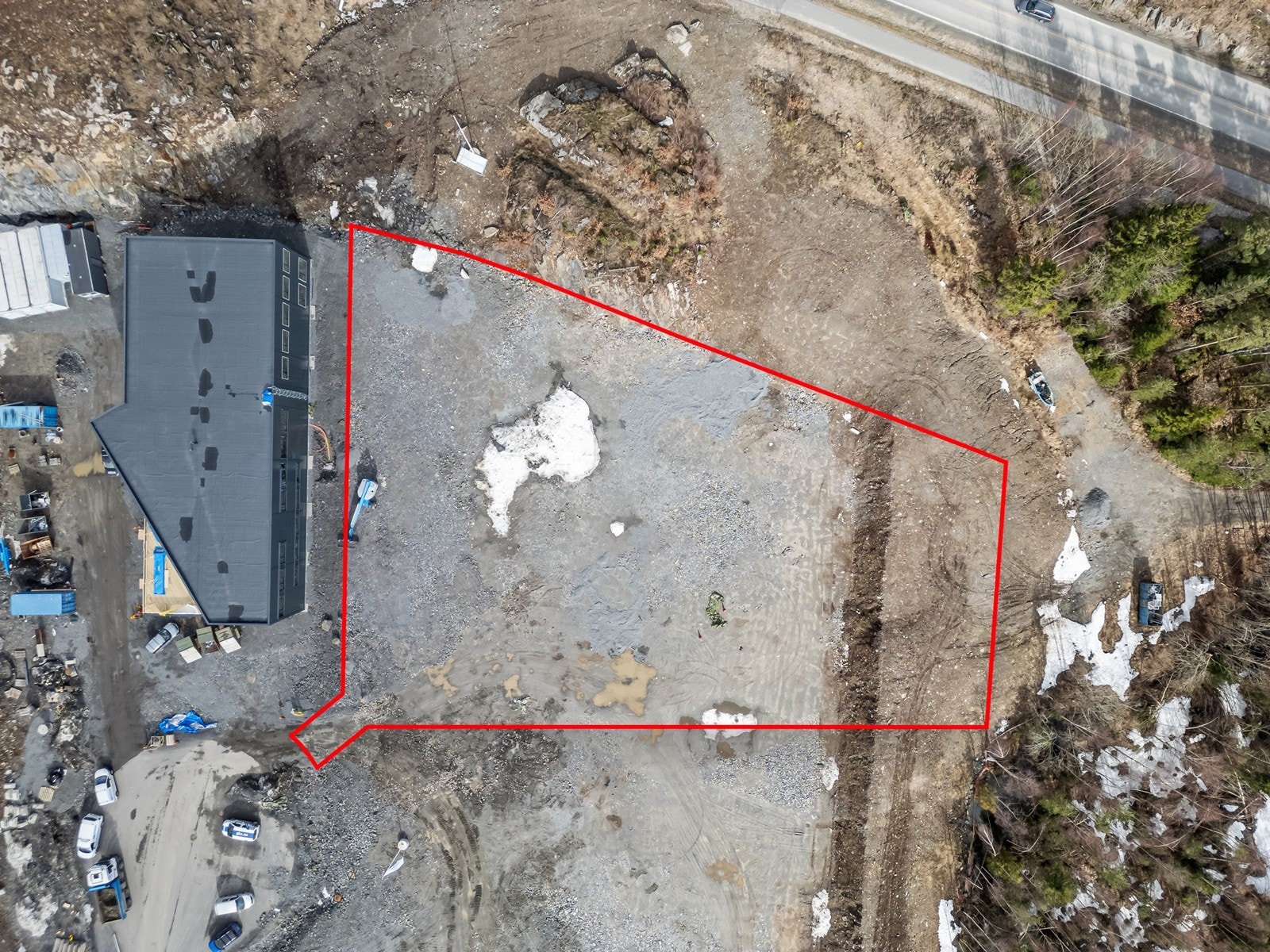 Oversiktsbilde tomt med grenser Galleribilde