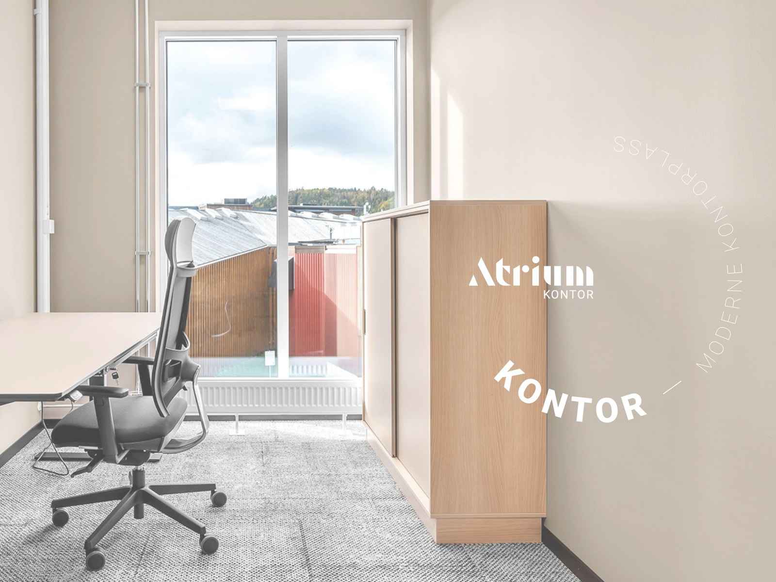 Privat kontor — perfekt for enkeltpersoner eller små team. Galleribilde