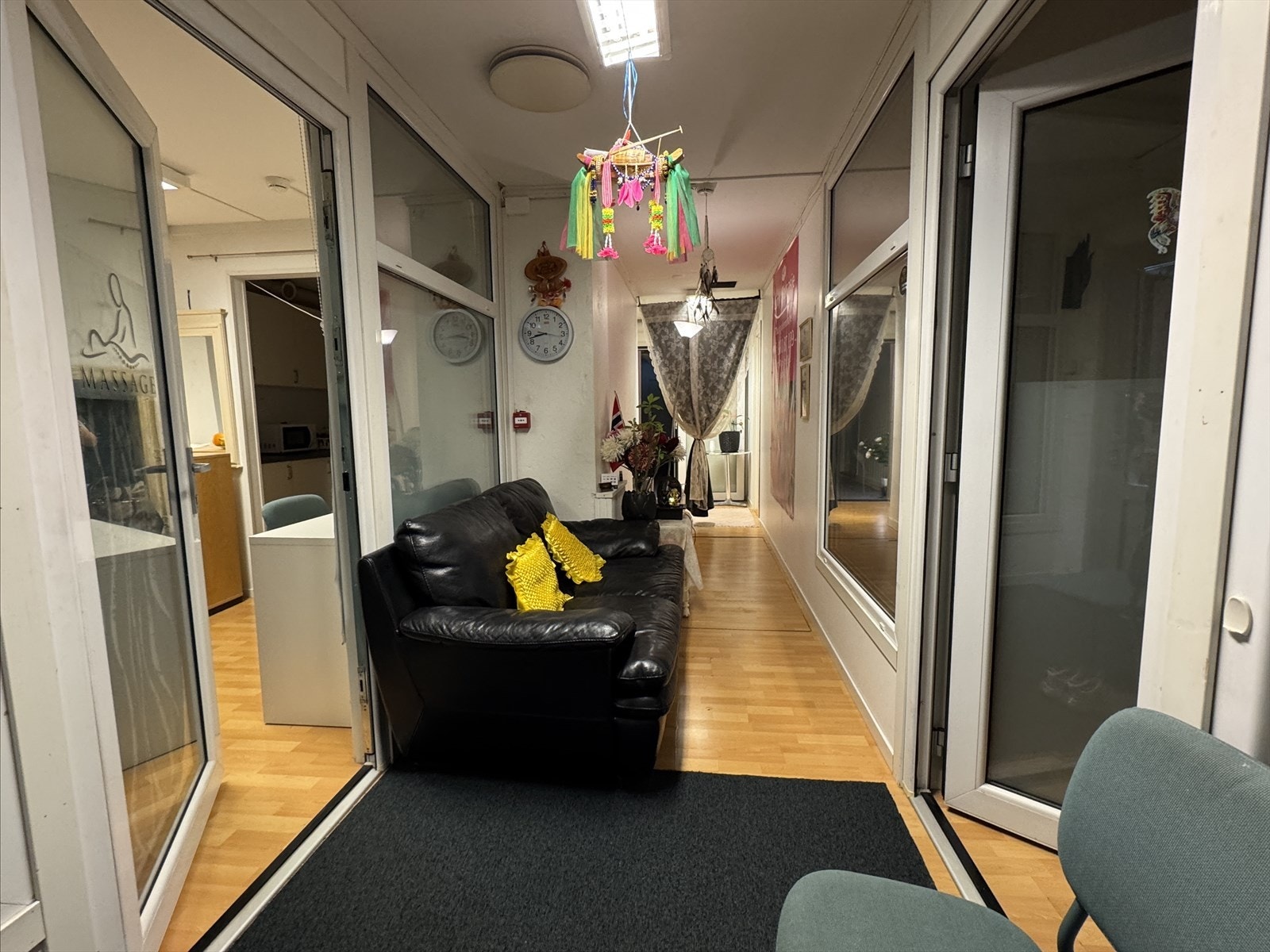 Bilde tatt fra inngangsparti Galleribilde