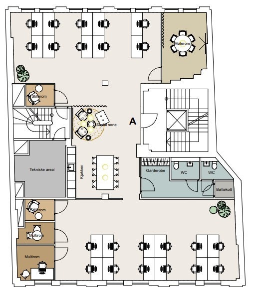 Møbleringsforslag Galleribilde