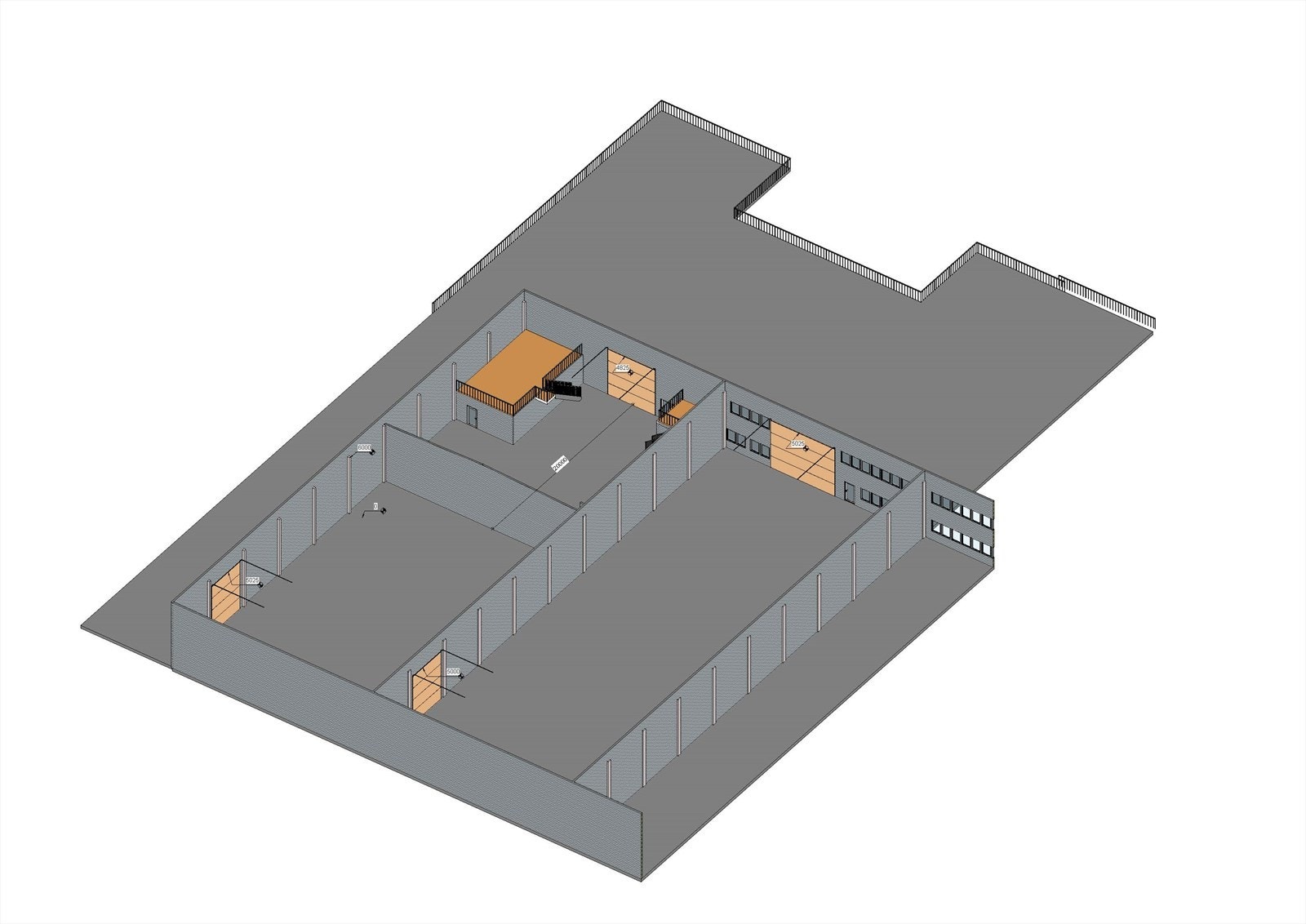 Plantegning i 3D Galleribilde
