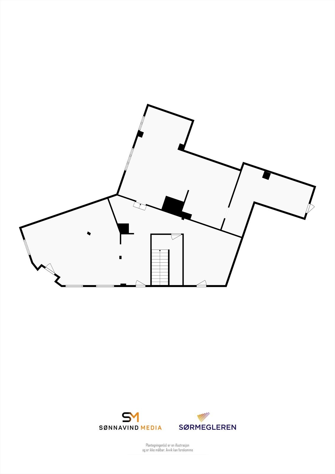 Plantegning 1.etg. Galleribilde