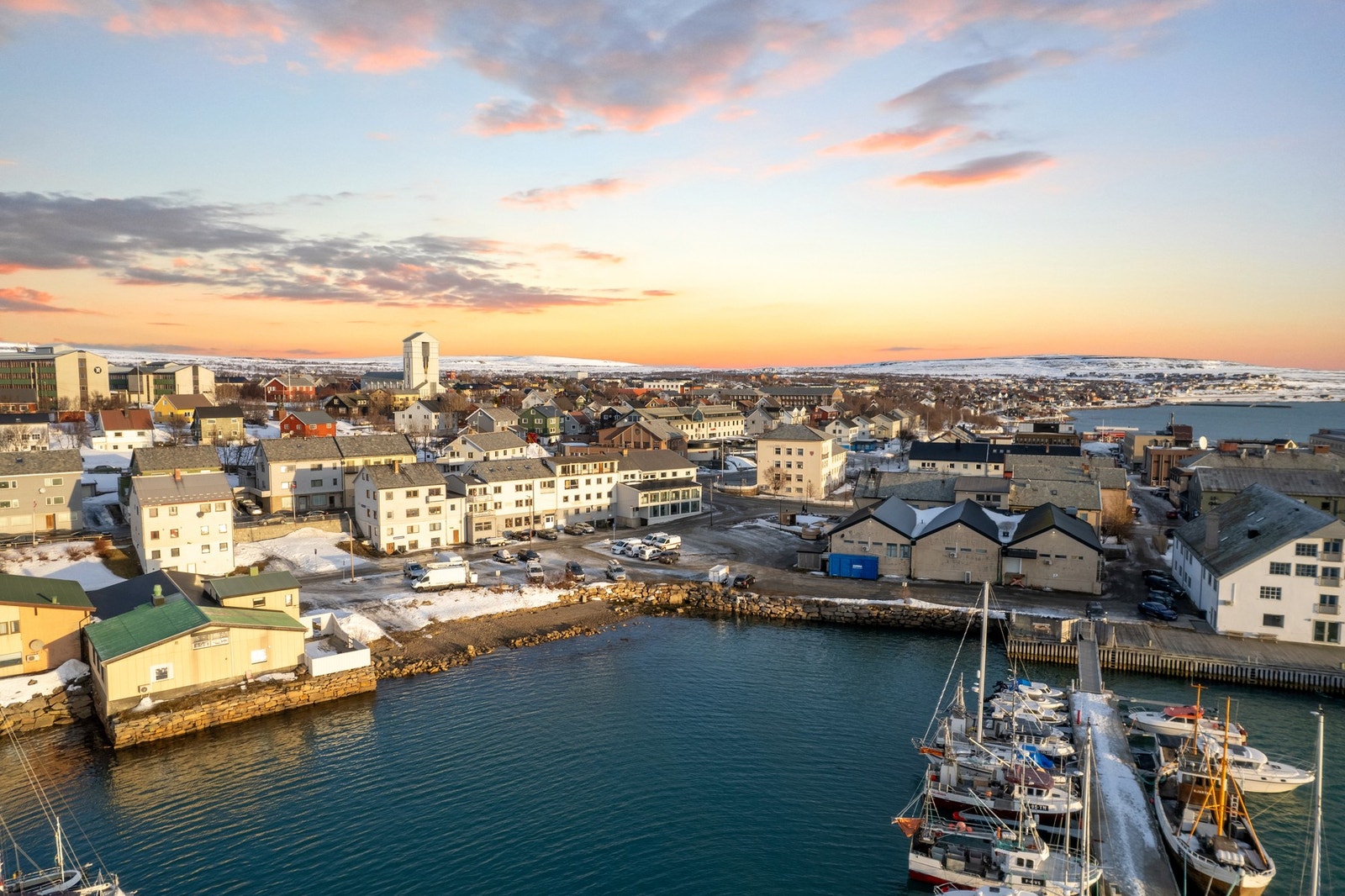 Dronebilde av området. Galleribilde