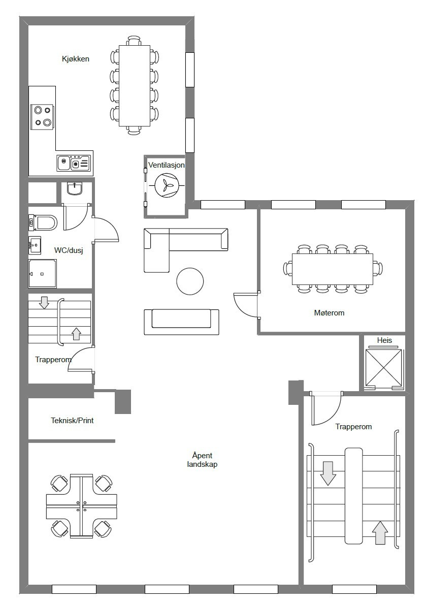 Plantegning - 4. etg.